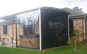 shade sail over deck